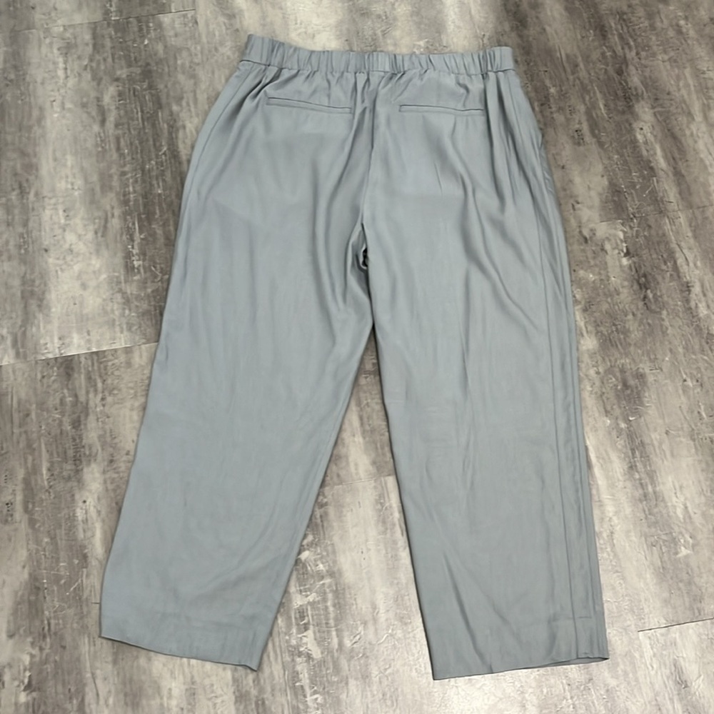 Vince NWT Pleated Dress Pants Size XL Gray 100% Viscose - Picture 4 of 9